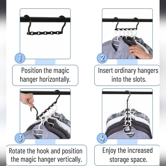 Mr. Pen 8 pack Space Saving Hangers - Picture 6 of 7